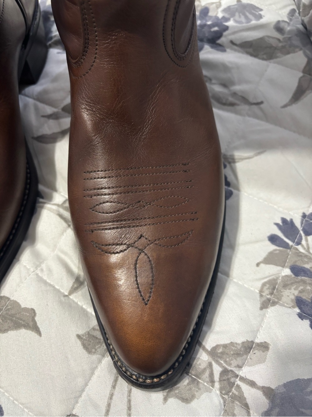 Red Wing Shoes Brown Leather Western PECOS Cowboy Boots Size 13D - Picture 4 of 16
